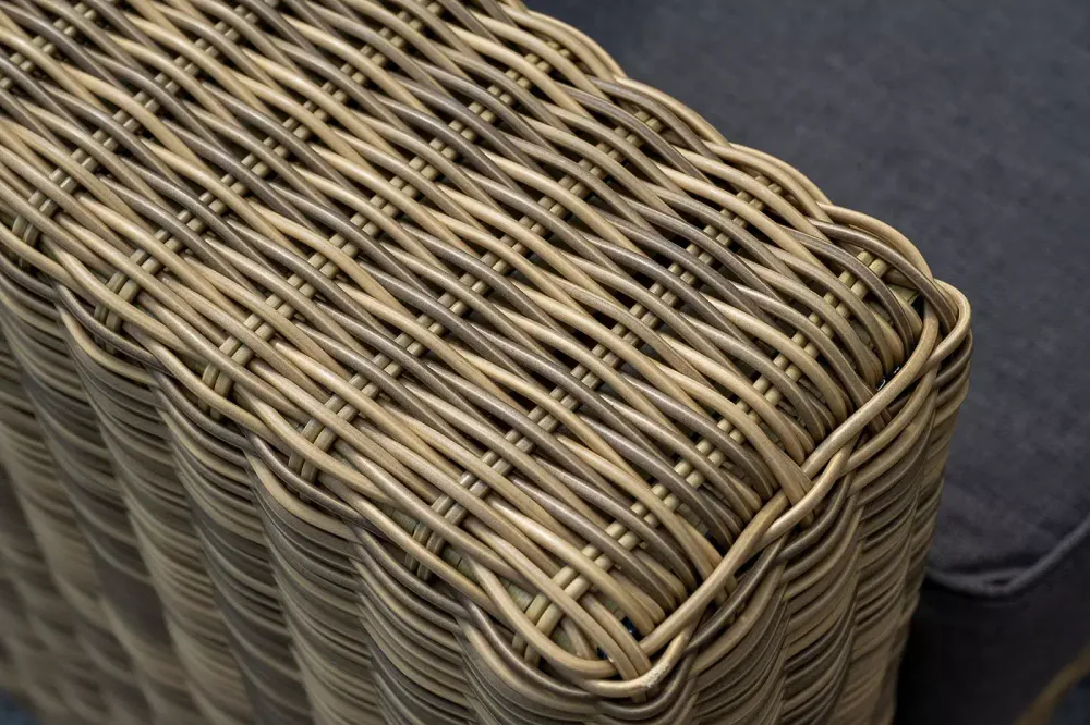 "Боно" лаунж-зона из искусственного ротанга, цвет соломенный