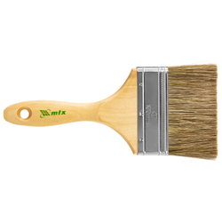 Кисть плоская "Евро" 4", смешанная щетина, деревянная ручка MTX