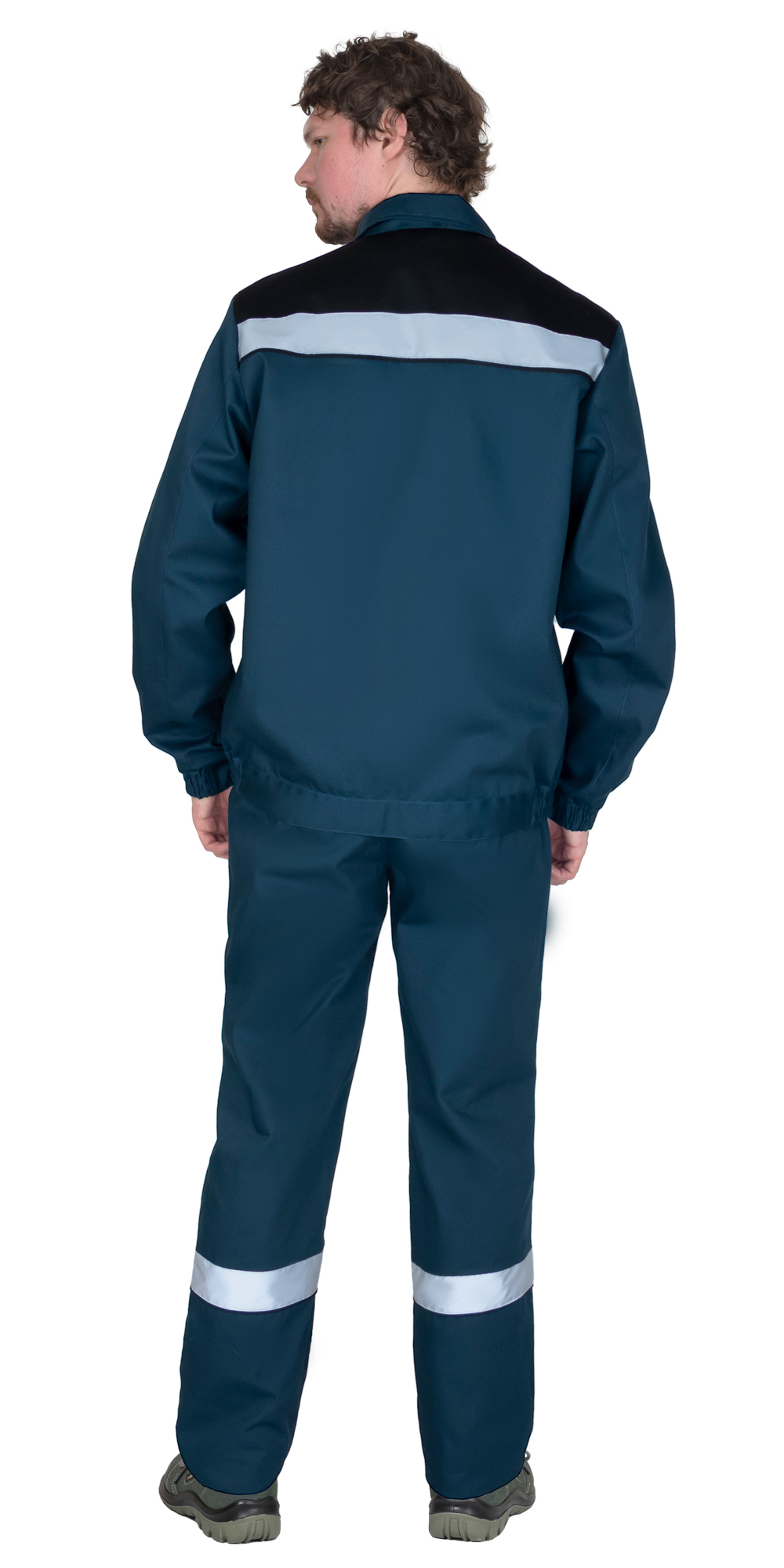 Костюм СИРИУС-МАСТЕР куртка кор., брюки, морена с черным и СОП