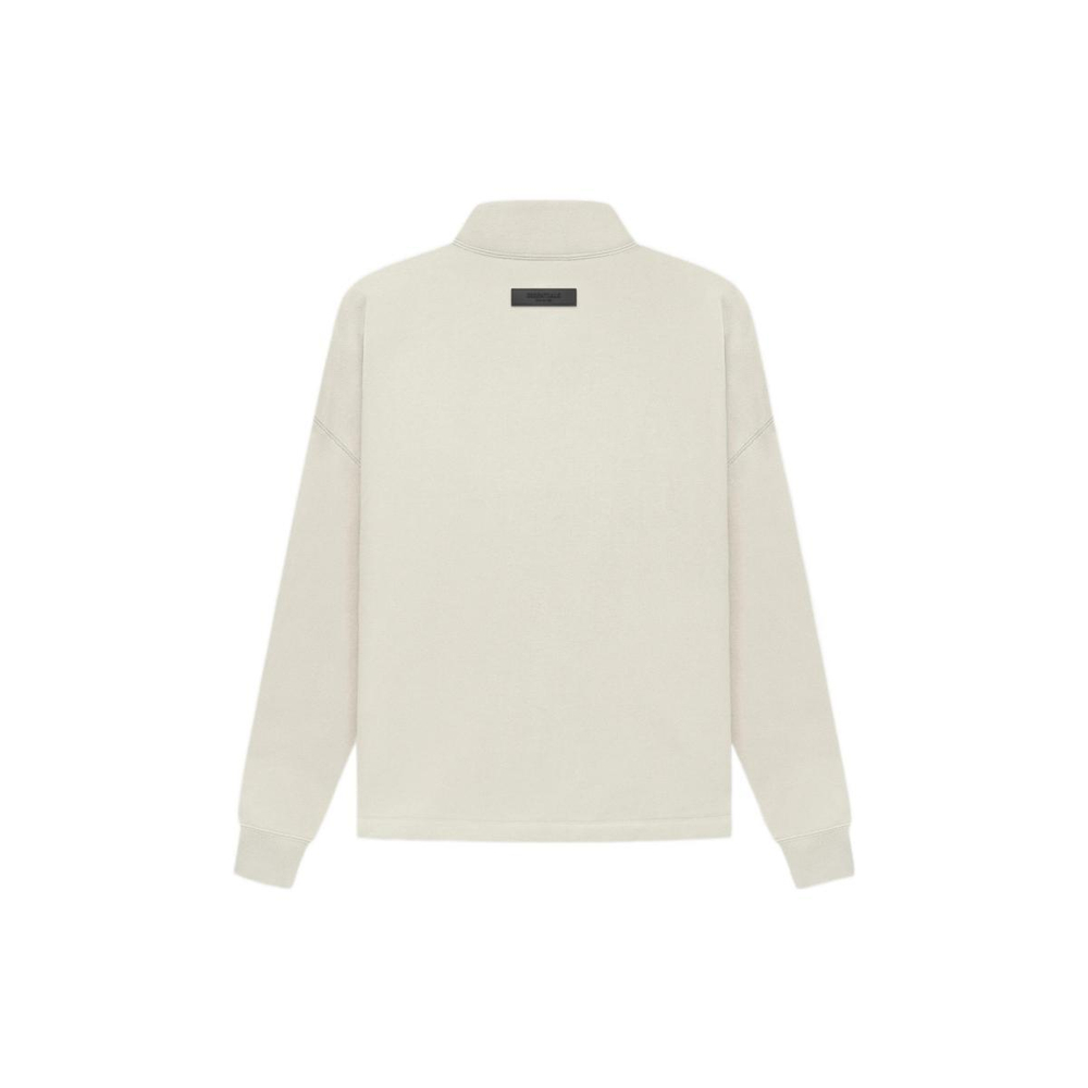 Толстовка Fear of God Essentials SS22 Relaxed Mockneck Wheat Logo, FOG-SS22-130
