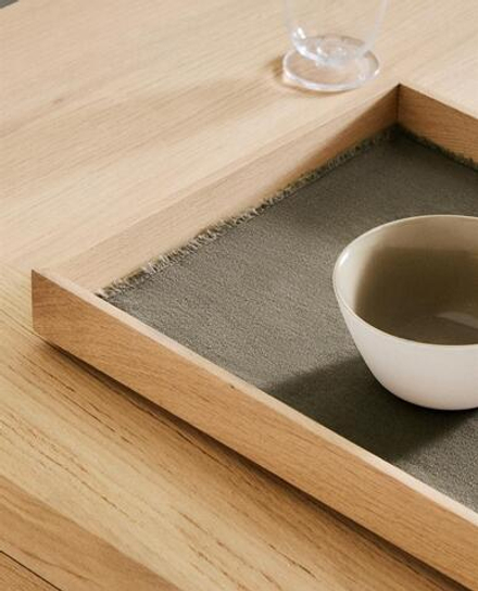 ZARA HOME ЛЬНЯНАЯ САЛФЕТКА, СЕРЫЙ