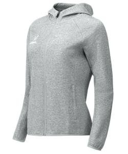 Худи на молнии женское ESSENTIAL Athlete Hooded FZ Jacket W, серый