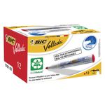 Маркер стираемый для белой доски КРАСНЫЙ, BIC "Velleda", 1,4-5 мм, эргономичный корпус, 904939