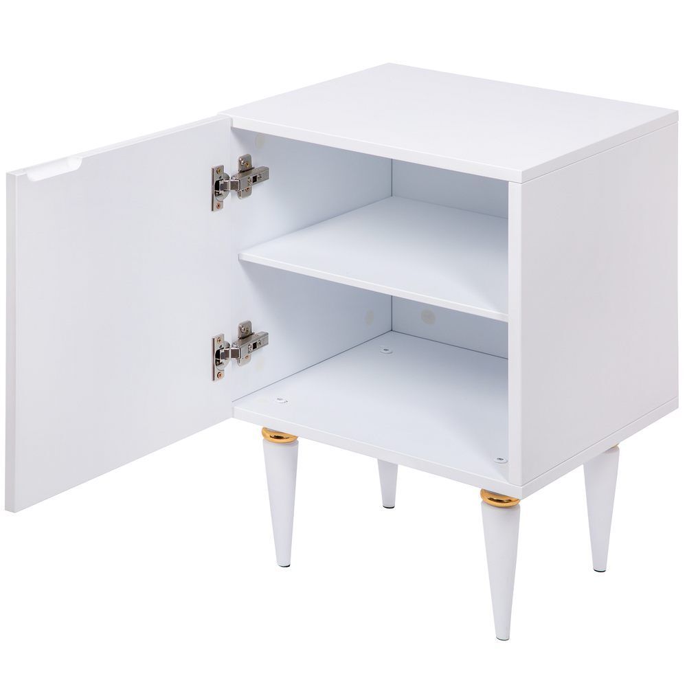 Тумба прикроватная Тропик Классика Айс Голд левая