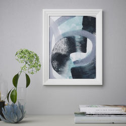 IKEA BILD  (ИКЕА БИЛД)  -  Плакат, Плавание с гусеницами, 30x40 см