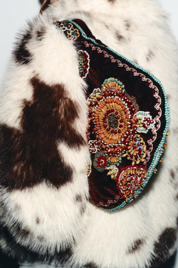 ZARA СУМКА НА ПЛЕЧО С ВЫШИВКОЙ, РАЗНОЦВЕТНЫЙ