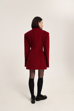 Платье-жакет из вельвета