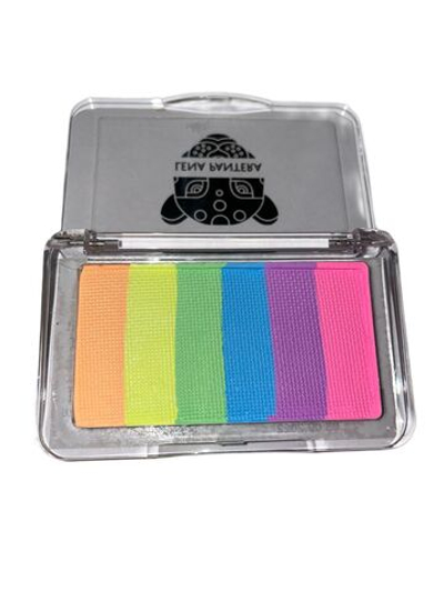 Аквагрим сплит-кейк пастельно-неоновая радуга 15 гр