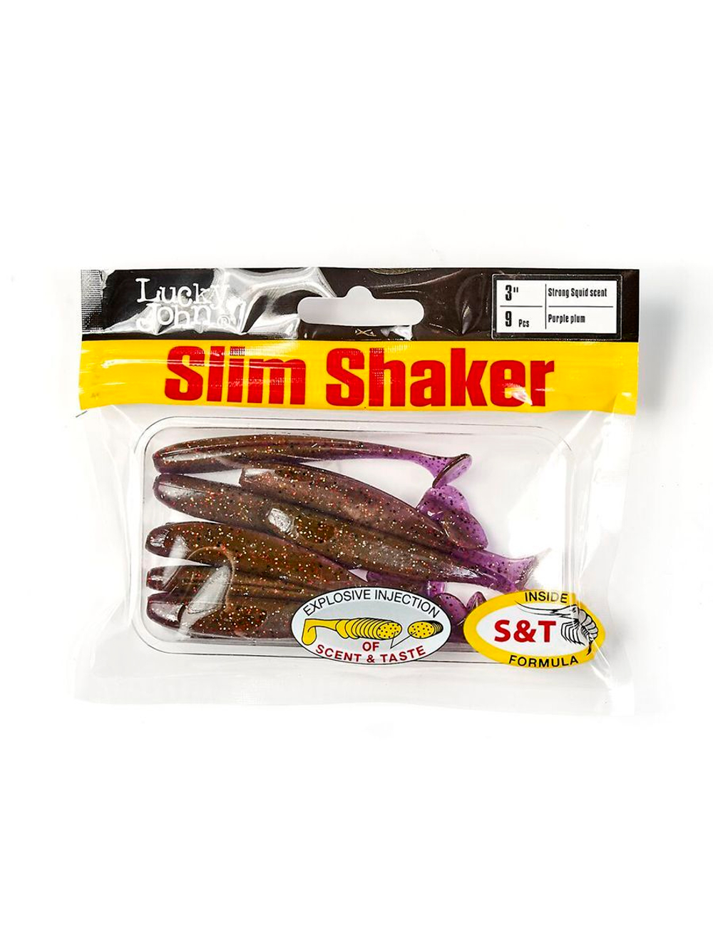 Виброхвосты съедобные искусственные LJ Pro Series SLIM SHAKER 4in (10.00)/S63 6 шт. в упак.