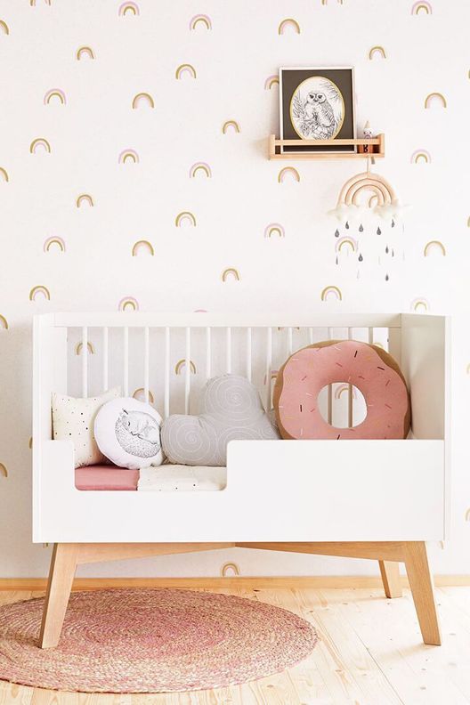 Тканевые наклейки на стену "Радуги" / DakDak