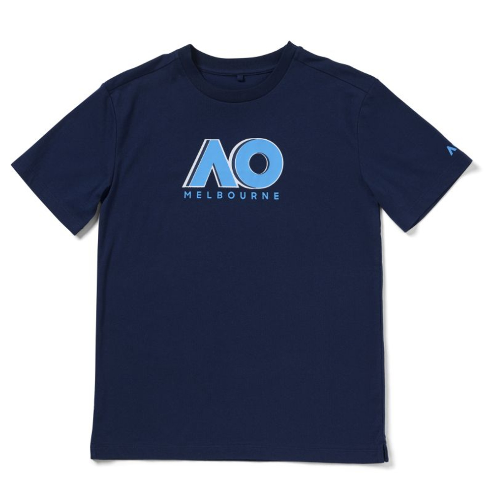 Детская теннисная футболка Australian Open Logo Tennis - dress blue