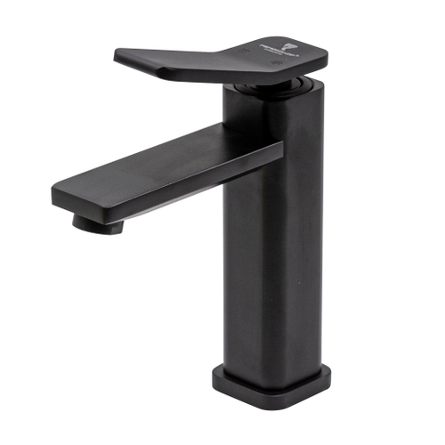 67-0-793 Смеситель авиационный алюминий, однорычажный, для мойки,гайка, керам картридж 26мм, черный