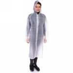 Дождевик-плащ 120 Мкрн 110*62см «Фламинго» с капюшоном и завязками, на кнопках, ДоброСад