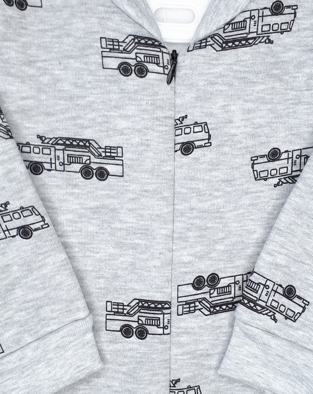 Комбинезон Пожарная машина 2 (серый)