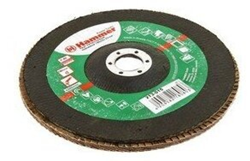 Круг лепестковый торцевой 125 Х 22 Р 120 тип 1 КЛТ  Hammer Flex 213-005