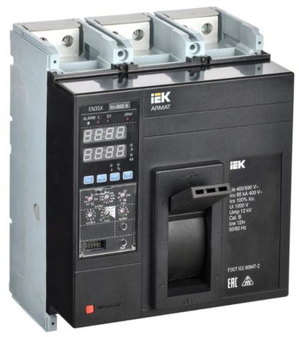 Автоматический выключатель в литом корпусе IEK AR-MCCB-3N-085-1250A-ELSC