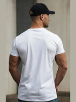 55016 Футболка мужская великан кулирка с лайкрой белый (64-7XL)