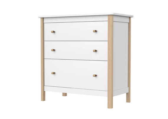 Комод Ellipse Classic 3 ящика Белый