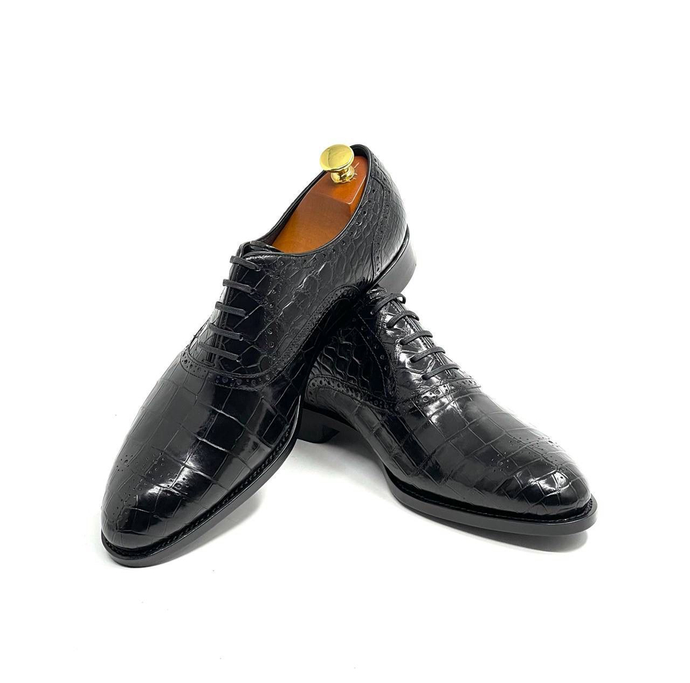 Туфли Brioni из кожи крокодила