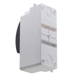 Корпус пластиковый навесной ЭРА SIMPLE КМПн 1/2 IP30 прозрачная крышка белый | Корпуса пластиковые распределительные