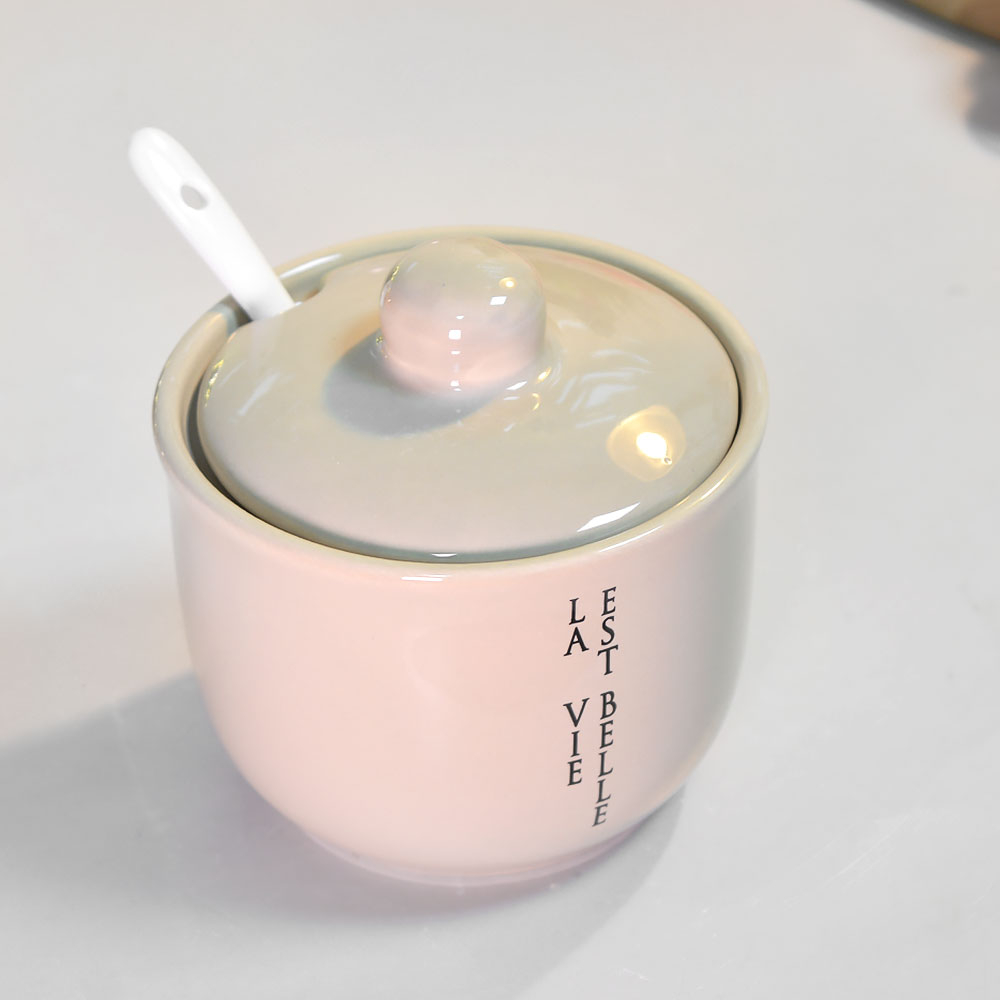 Сахарница 330мл с ложкой "Жизнь прекрасна" (00113354)