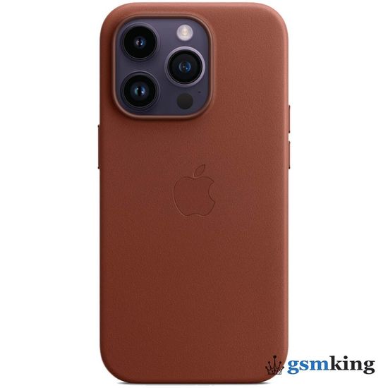 Apple Leather Case with MagSafe iPhone 14 Pro Umber (Коричневый) MPPK3ZM/A