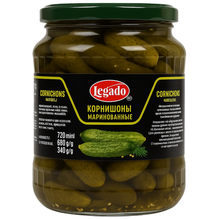 Огурцы маринованные Lorado 720 мл