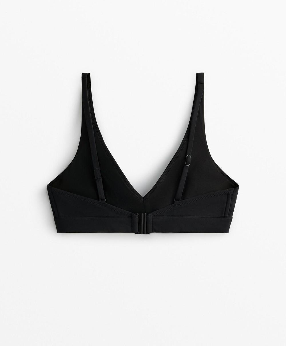 OYSHO Топ бикини халтер с моделирующим эффектом, черный