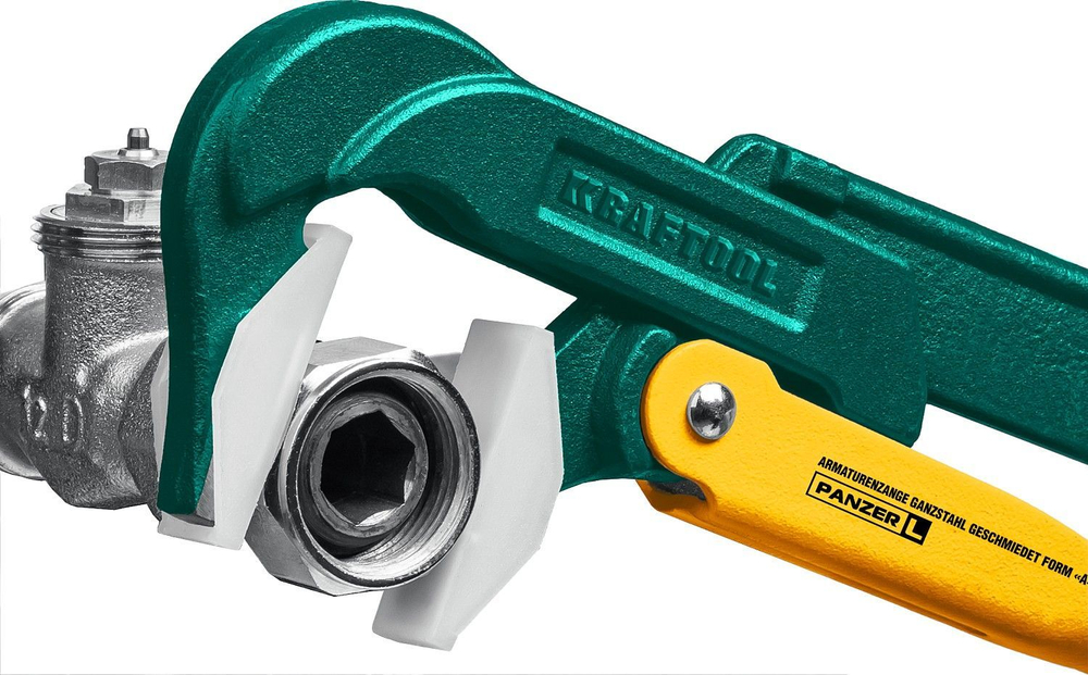 Ключ трубный 1" цельнокованый для сантехнической арматуры Kraftool PANZER-A №1 прямые губки