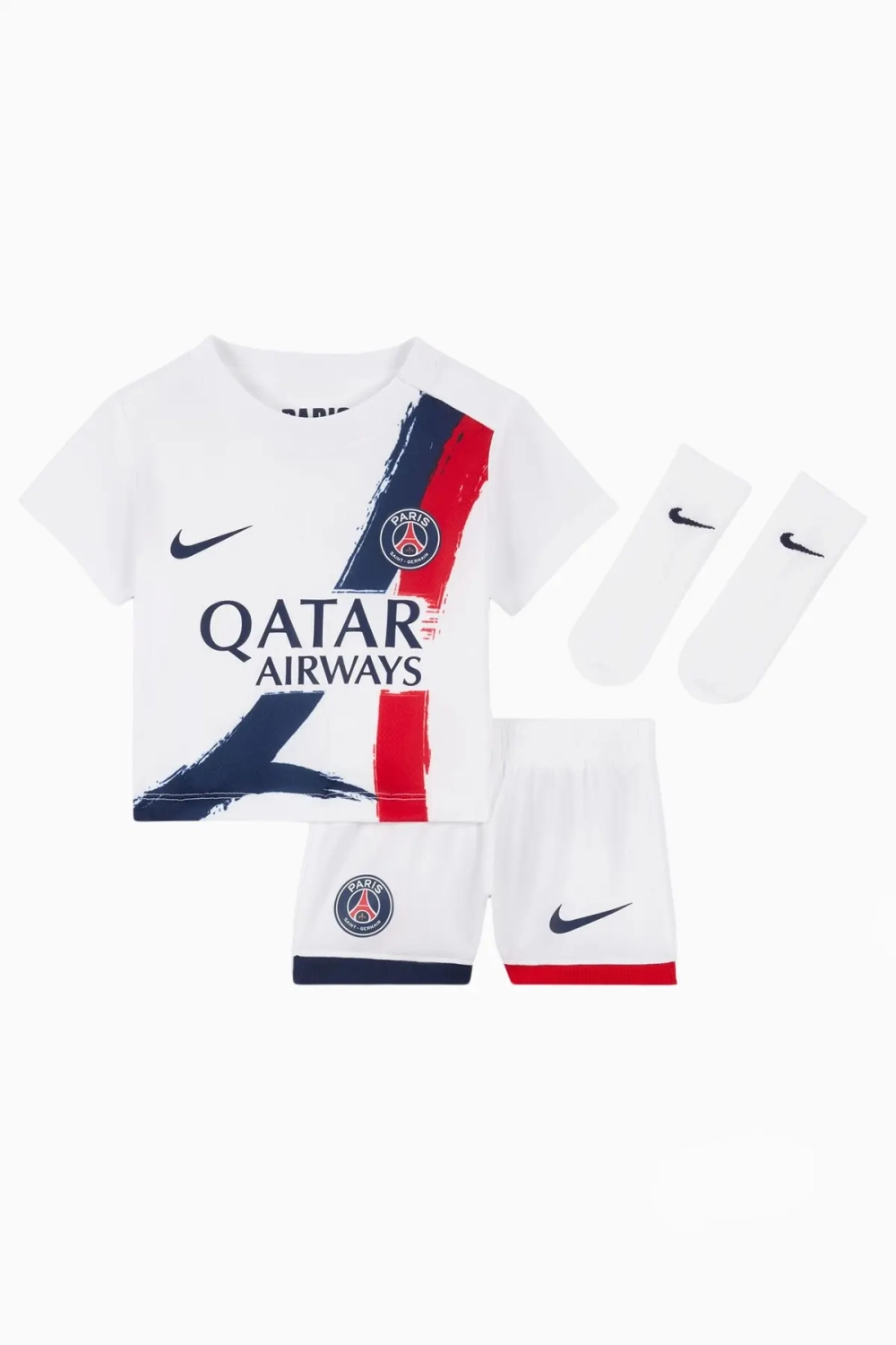 Футбольная форма Nike PSG 24/25 Away Little Kids - белый