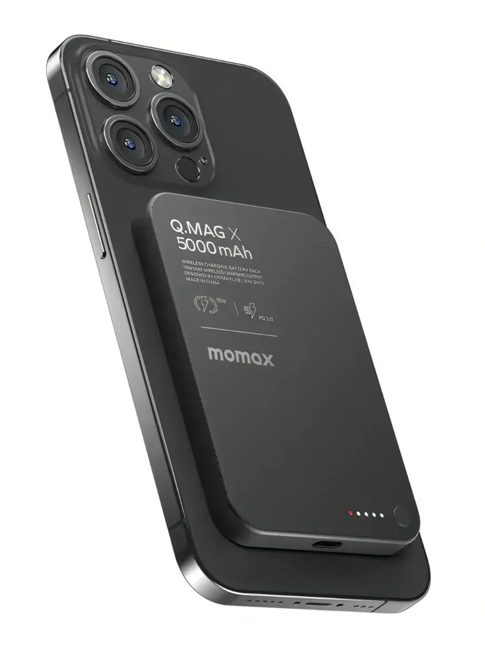 Внешняя АКБ Momax Q.MAG X 15W MagSafe 5000mAh