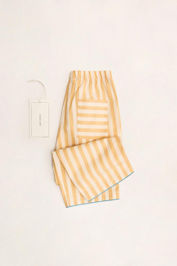 ZARA TIMELESS - ПОЛОСАТАЯ ПИЖАМА, ЖЕЛТЫЙ