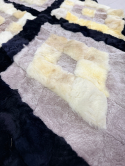 Меховой Коврик прикроватный накидка на кресло из овчины