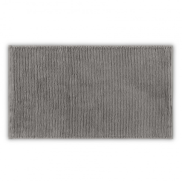Полотенце 33x33 L'appartement Slim Ribbed carbon серый металлик