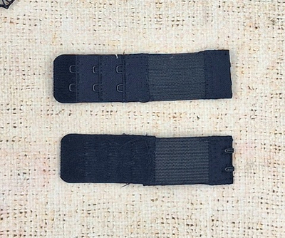 Застежка-удлинитель для бюстгалтера, р. 9,5*2,5см/5мм, чёрный