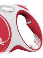 Поводок-рулетка Flexi New Comfort L. Лента 8 м. для собак до 50 кг. Красный