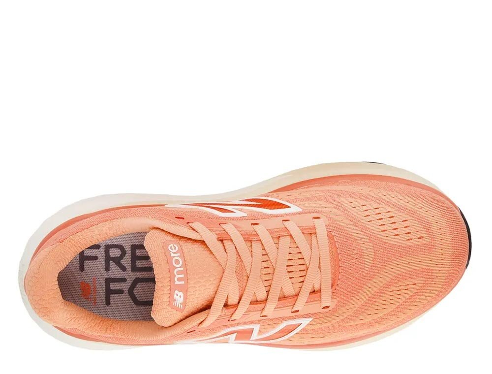 Кроссовки для бега женские New Balance Fresh Foam X More v6 W Оранжево-Белые