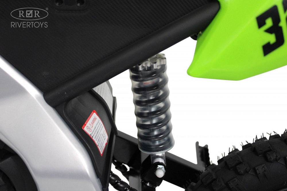 Детский электромотоцикл RiverToys E777KX E777KX-MOTO-GREEN/зеленый