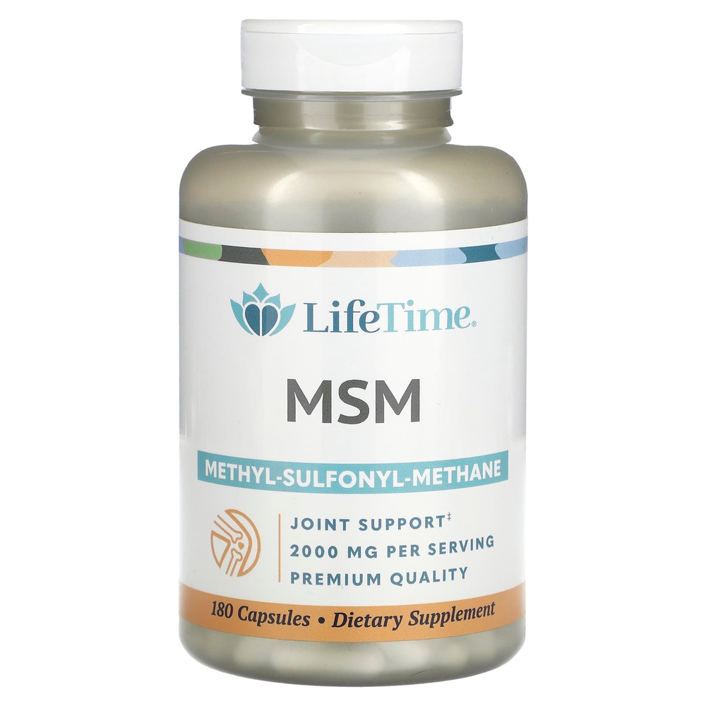 LifeTime Vitamins, МСМ, 180 капсул (1000 мг в каждой капсуле)