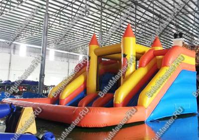 Батут "Морковка" с бассейном