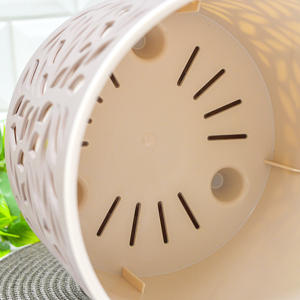 Кашпо Leaves 8л, мокко/пудра