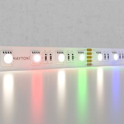 Светодиодная лента 19,2Вт/м 24V IP20 RGB+4000K Maytoni 10180