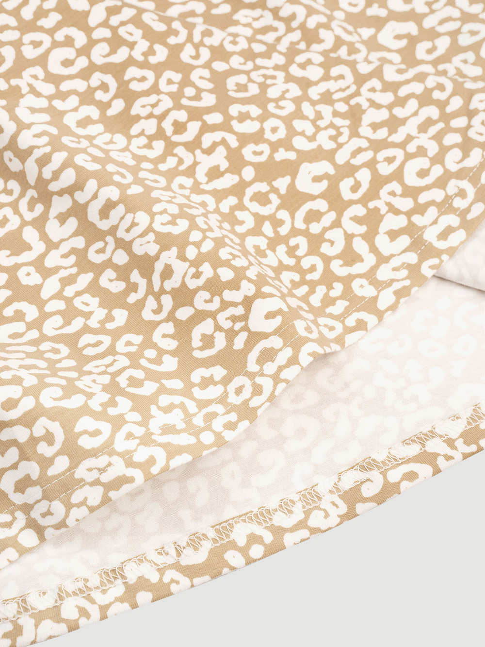 Платье оверсайз с коротким рукавом Mjölk Sand Leopard