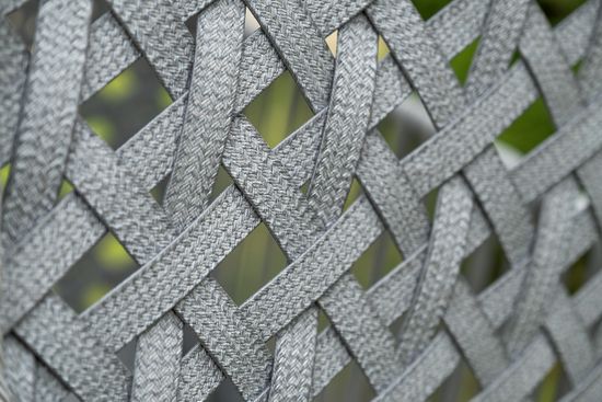 "Капри" подвесное кресло из искусственного ротанга, цвет серый