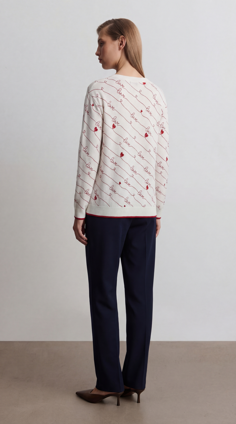 Джемпер LeoUgo с принтом "LOVE"