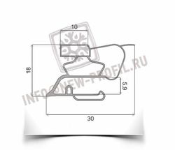Уплотнитель для холодильника Zanussi ZRB 40 ND х.к. 1175*575 мм(022 АНАЛОГ)