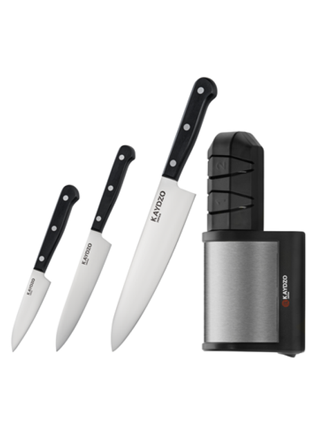 Набор ножей 3 в 1 KAYDZO TAHARA и электрической точилки