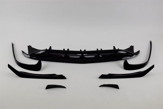 Юбка переднего бампера V.1 для Mercedes A class W176 2015-2018