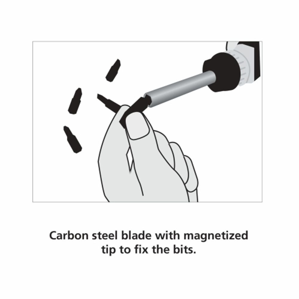 Набор инструментов Tramontina 43408/122 8 предметов, отвертка с 6 насадками и измерительная рулетка 2 м | Tramontina