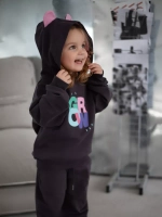 Костюм для девочки на весну, худи и штаны